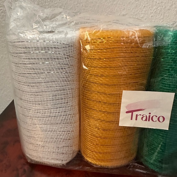 Holiday Deco Mesh Multi Color Ribbon Brand New - Picture 2 of 5